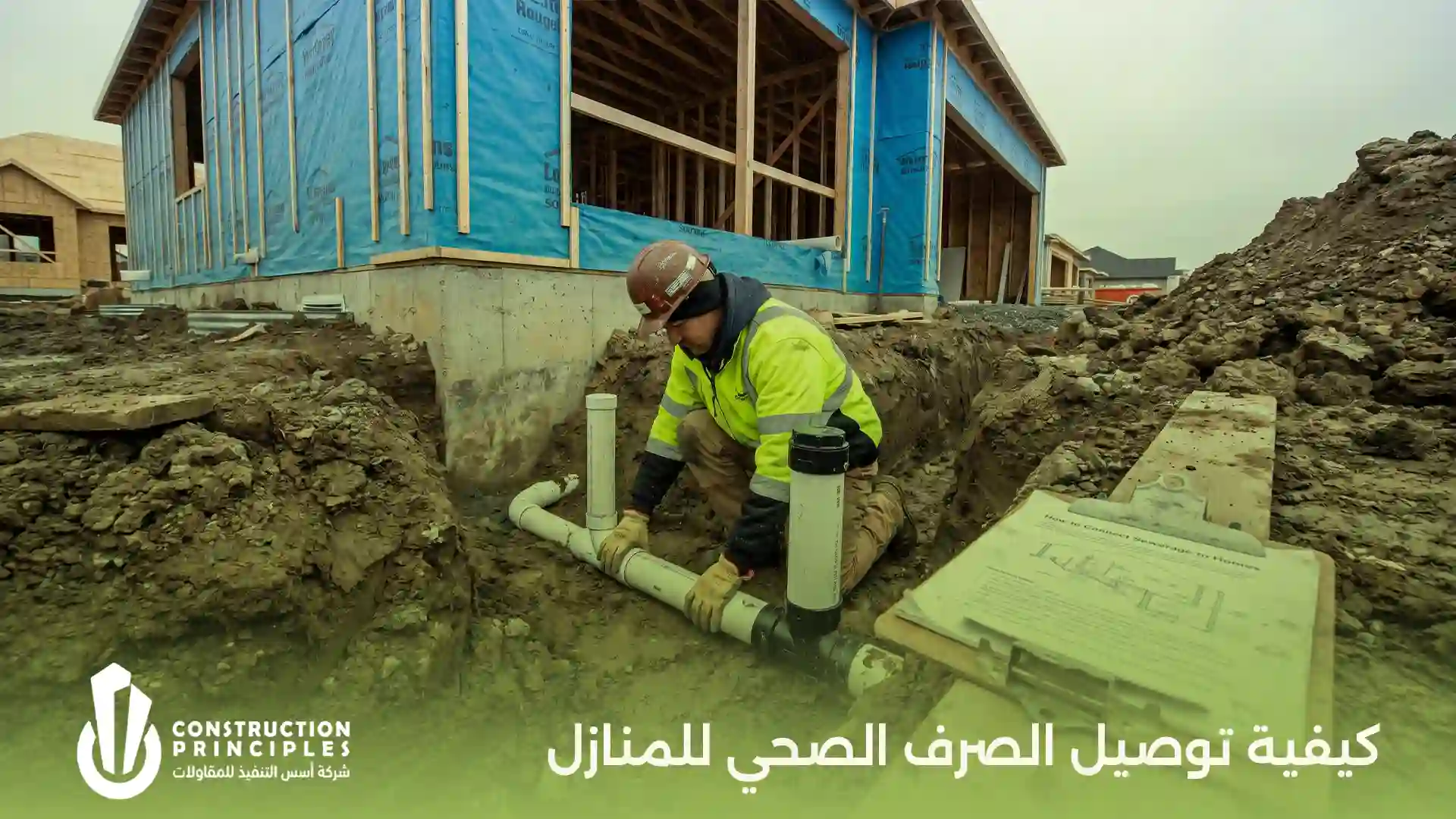 كيفية توصيل الصرف الصحي للمنازل
